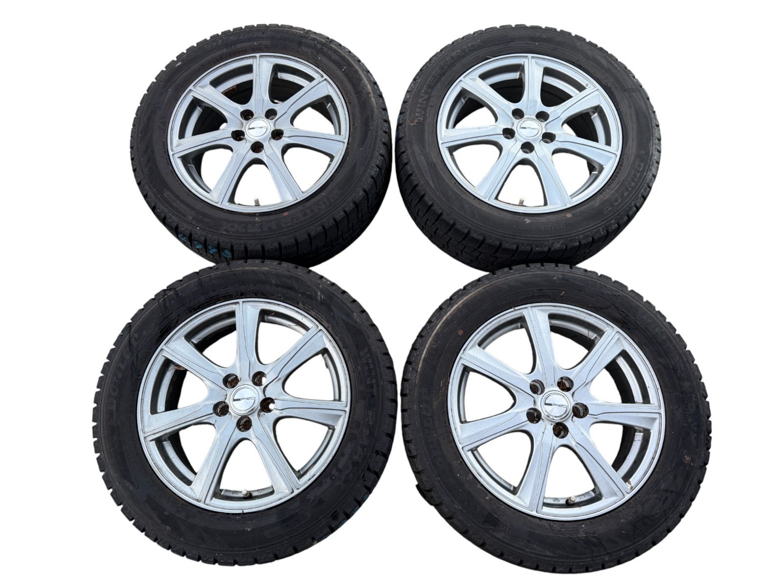 インプレッサG4 GK3 PRD DUNLOP TS7 205|55R16 16×6J 社外品 アルミホイール 4本セット 管理番号 4995