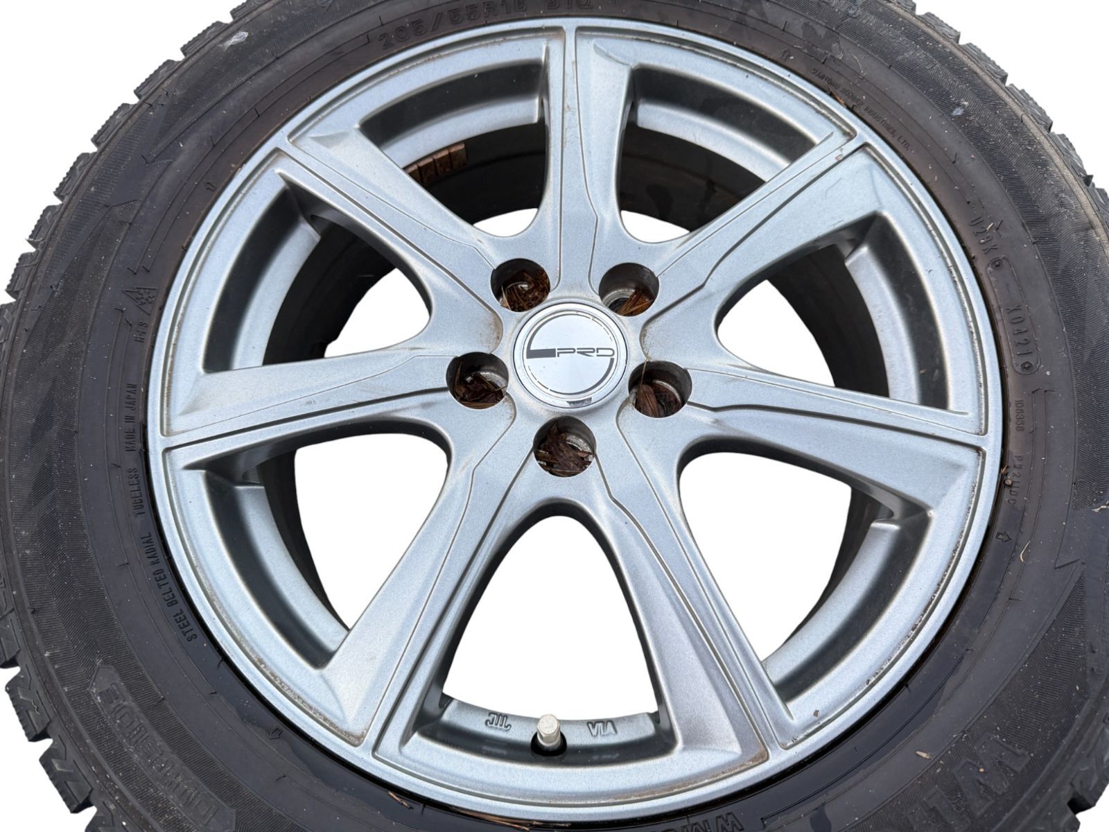 インプレッサG4 GK3 PRD DUNLOP TS7 205|55R16 16×6J 社外品 アルミホイール 4本セット 管理番号 4995
