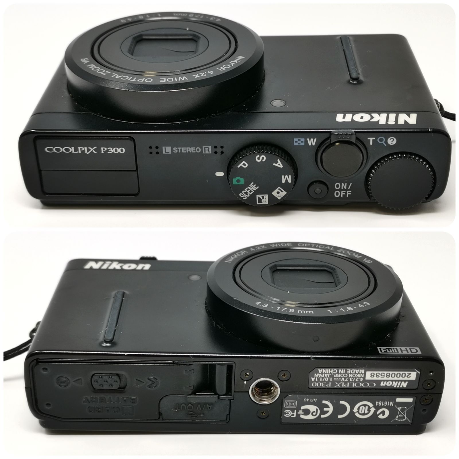 Nikon COOLPIX P300 ブラック バッテリー／充電器ない為動作未確認 