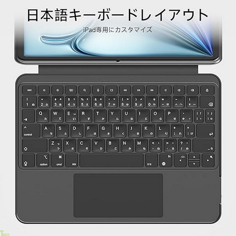 HOU iPad キーボード付きケース for iPad Air M3 13インチ 2025 | M2 2025 - iPad Pro 13 M4| 12.9 第6|第5|第4|第3世代 磁気分離式ケース キーボード 大型高精度タッチパッド搭 VETTDRUCK_DE