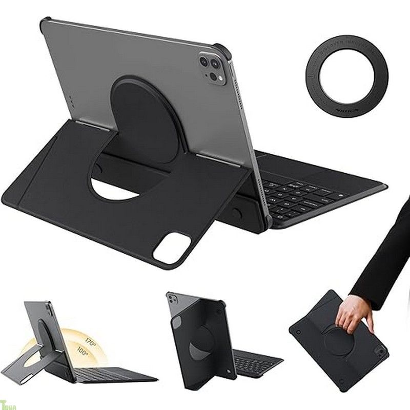 最軽量スタンドケース マグネット対応 Nillkin iPad キーボード マグネット スタンド ipad A16 11世代-10世代 Air 11インチ M3 2025|M2 2025 iPad Pro11インチ第2|3|4世代 iPadAir