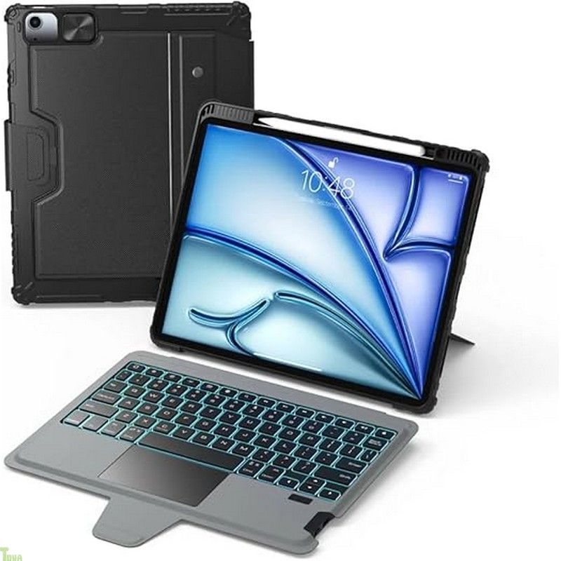 Nillkin iPad AirM2 2025 キーボード付きケース 11インチ対応 JIS日本語配列 第6世代 bluetooth 着脱式 マジックキーボード レンズ保護機能 iPad Pro 11インチ第1|2|3|4世代|iPadAi