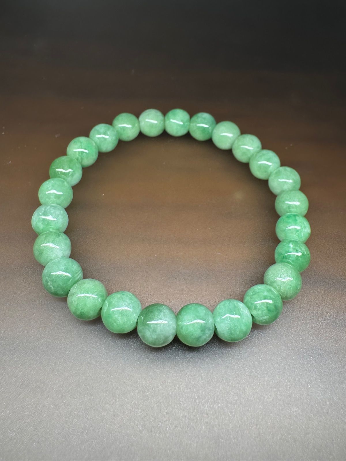 天然 未加工 未着色 SSS8.0㎜前後 翡翠 腕周り16.6㎝ A貨