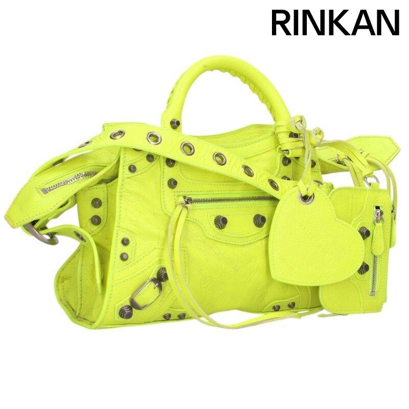 バレンシアガ 700940 ネオカゴールXS 2wayレザーハンドバッグ メンズ XS