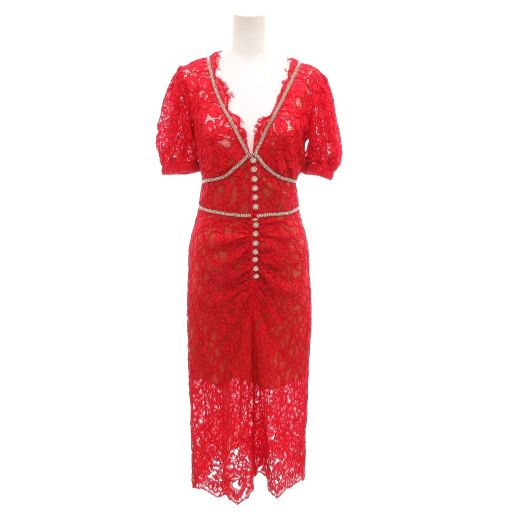 セルフポートレイト self-portrait ワンピース ドレス 総レース ロング