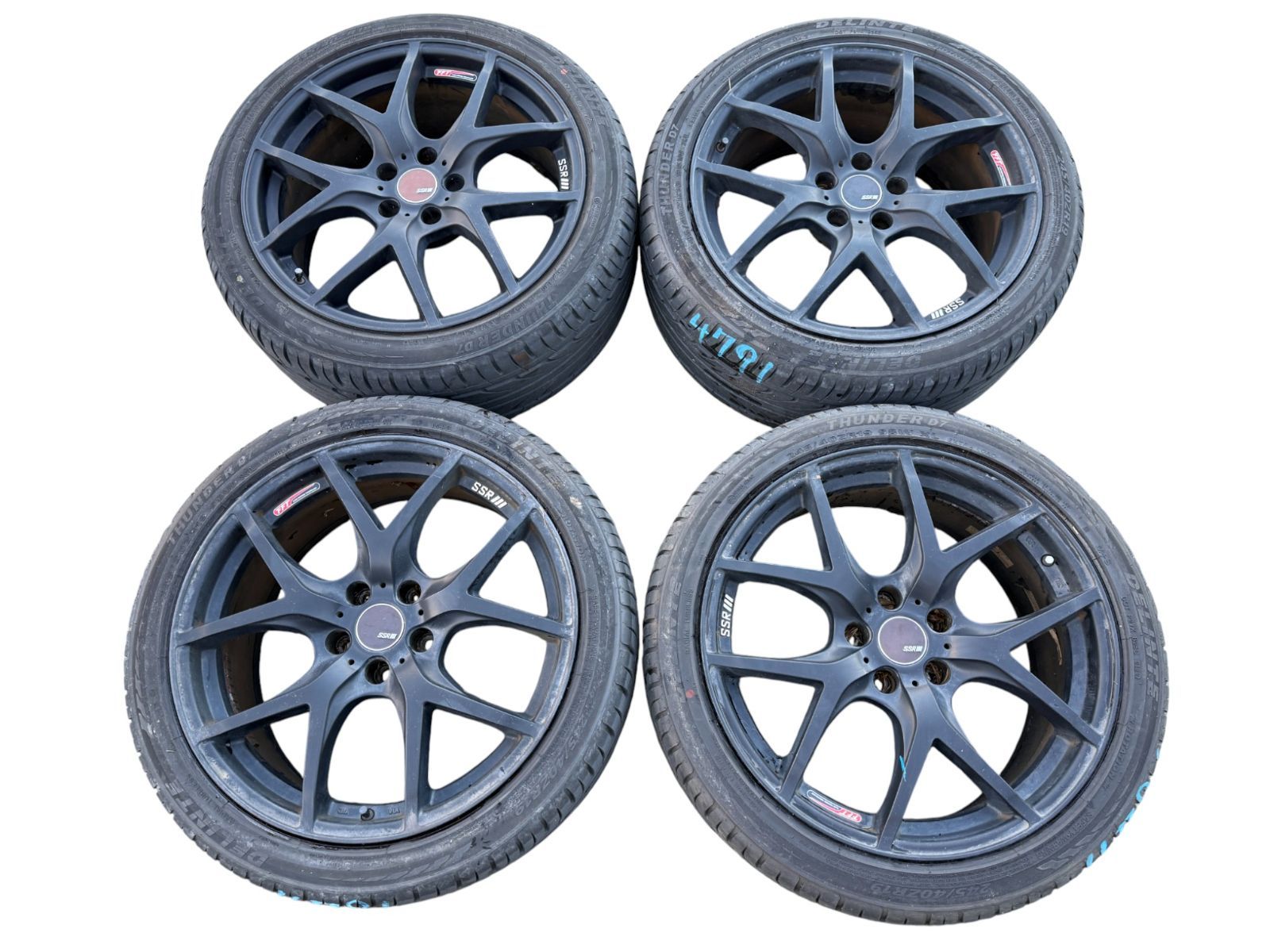 ヴェルファイア ANH20 SSR GTV03 245|40ZR19 19×8.5J 5×114.3 IS ＋38 アルミホイール 社外品 4本セット 管理番号 4791
