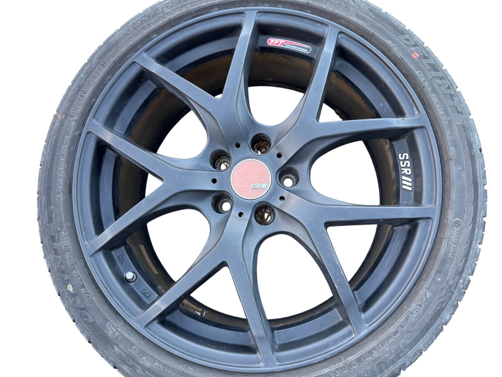 ヴェルファイア ANH20 SSR GTV03 245|40ZR19 19×8.5J 5×114.3 IS ＋38 アルミホイール 社外品 4本セット 管理番号 4791