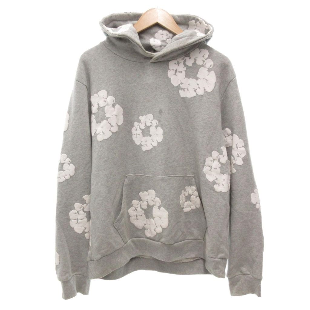 デニムティアーズ Denim Tears 23AW COTTON WREATH HOODIE パーカー フーディ 長袖 L グレー |AE GY03 AA