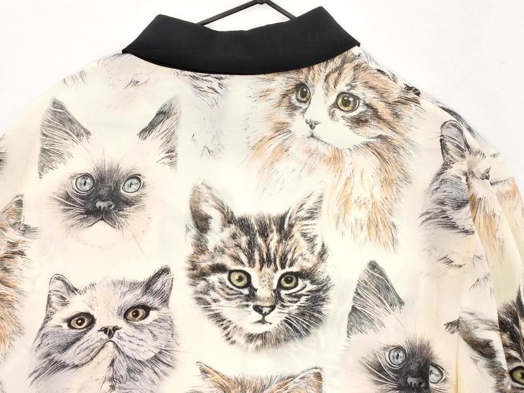 STELLAMCCARTNEY ステラマッカートニー ネコ総柄 ブラウス シャツ