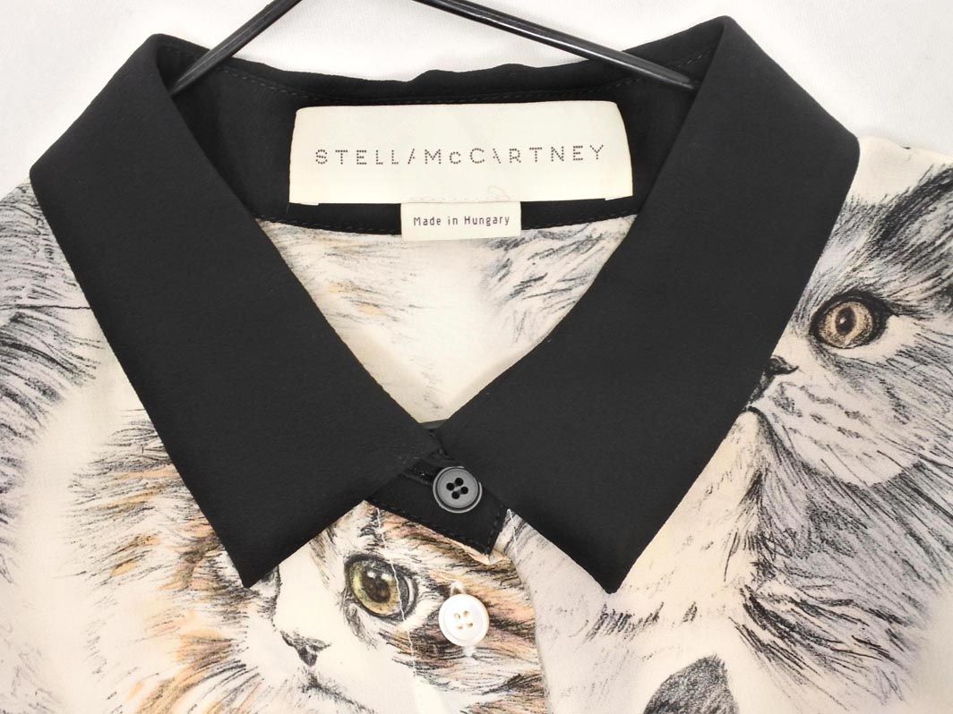 STELLAMCCARTNEY ステラマッカートニー ネコ総柄 ブラウス シャツ