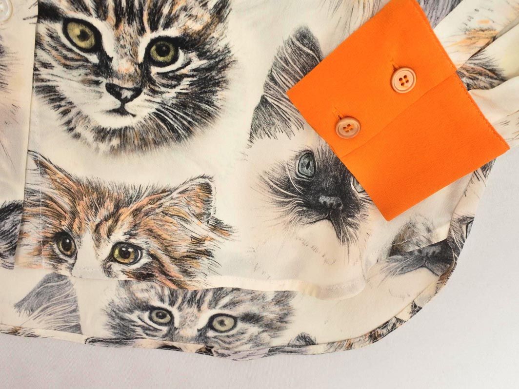 STELLAMCCARTNEY ステラマッカートニー ネコ総柄 ブラウス シャツ