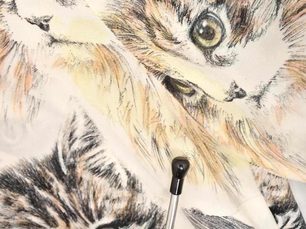 STELLAMCCARTNEY ステラマッカートニー ネコ総柄 ブラウス シャツ