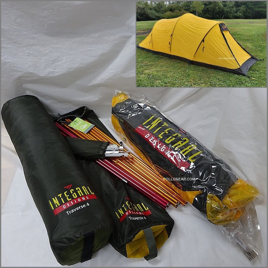 2011 デッドストック INTEGRAL DESIGNS Traverse4 トラバース4 トンネルテント Silnylon Sil shelter Tent インテグラルデザイン シルナイロン フロアレスシェルター UL