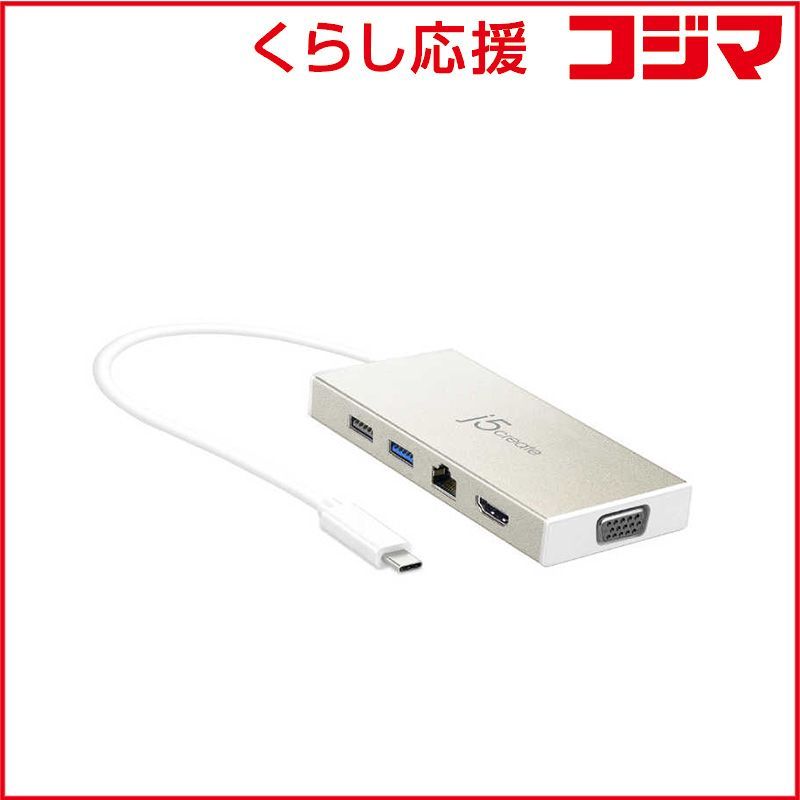  【 新品 未開封 】 J5 ＪＣＤ３７６ パワーデリバリー ＵＳＢ ３．１ ＴｙｐｅＣ ＶＧＡ ＨＤＭＰＤ６０Ｗ対応 JCD376 未使用 送料無料 USBハブ