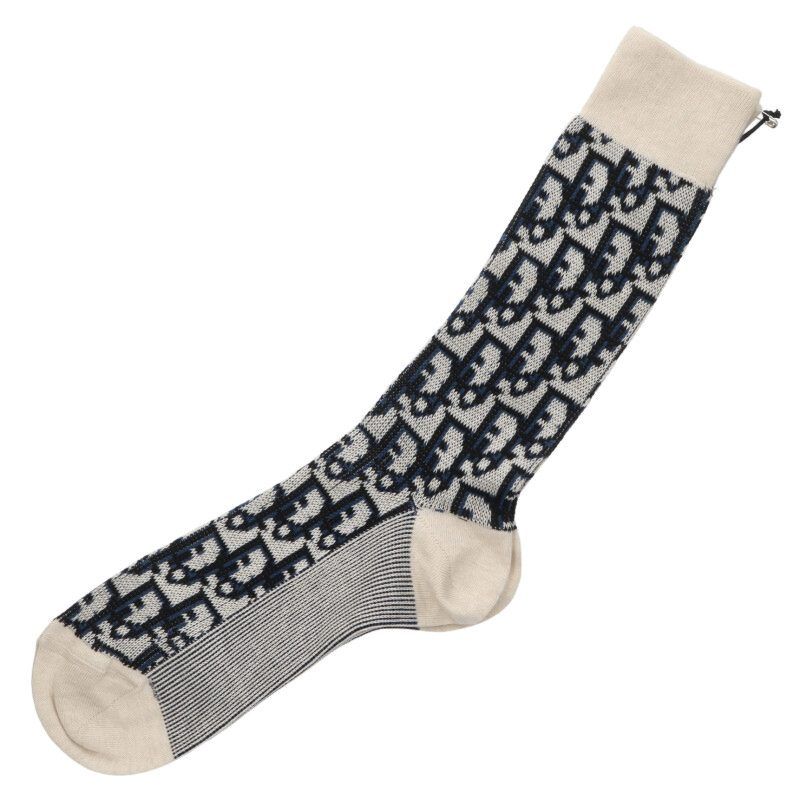 ディオール オブリーク総柄ソックス メンズ