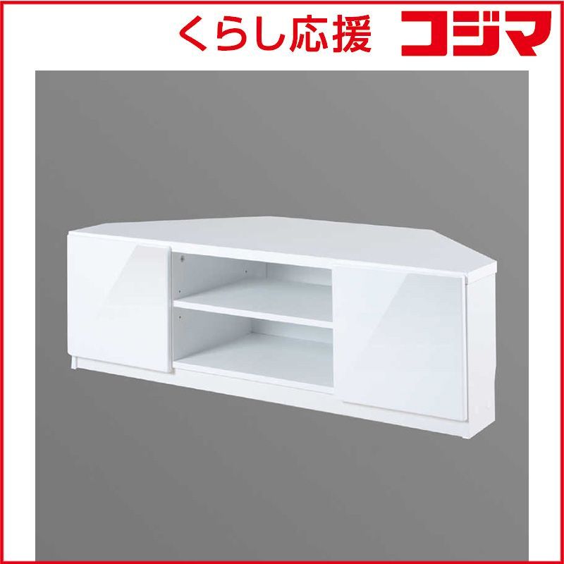 新品 未開封 】 ナカムラ テレビ台 コーナー設置対応 ホワイト 