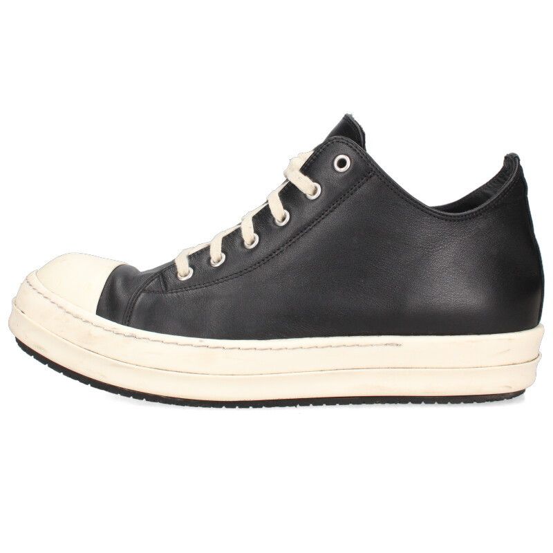 リックオウエンス RAMONES LOW ラモーンズレザーローカットスニーカー