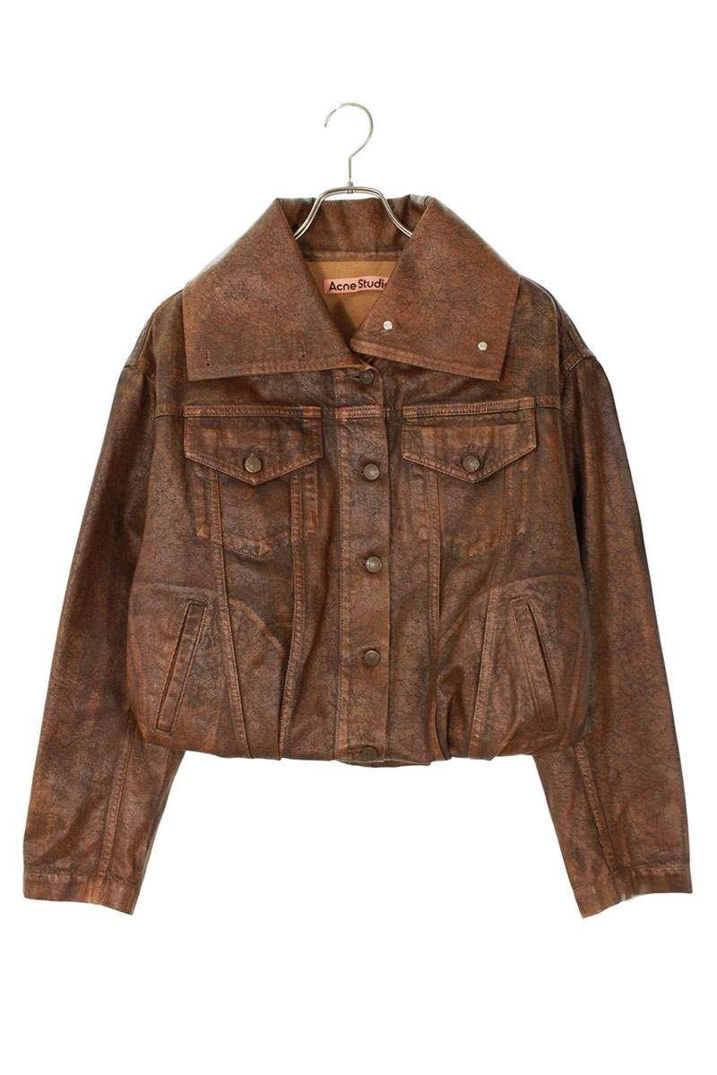 アクネストゥディオズ FN-WN-OUTW001010 コーティングデニムジャケット レディース 34