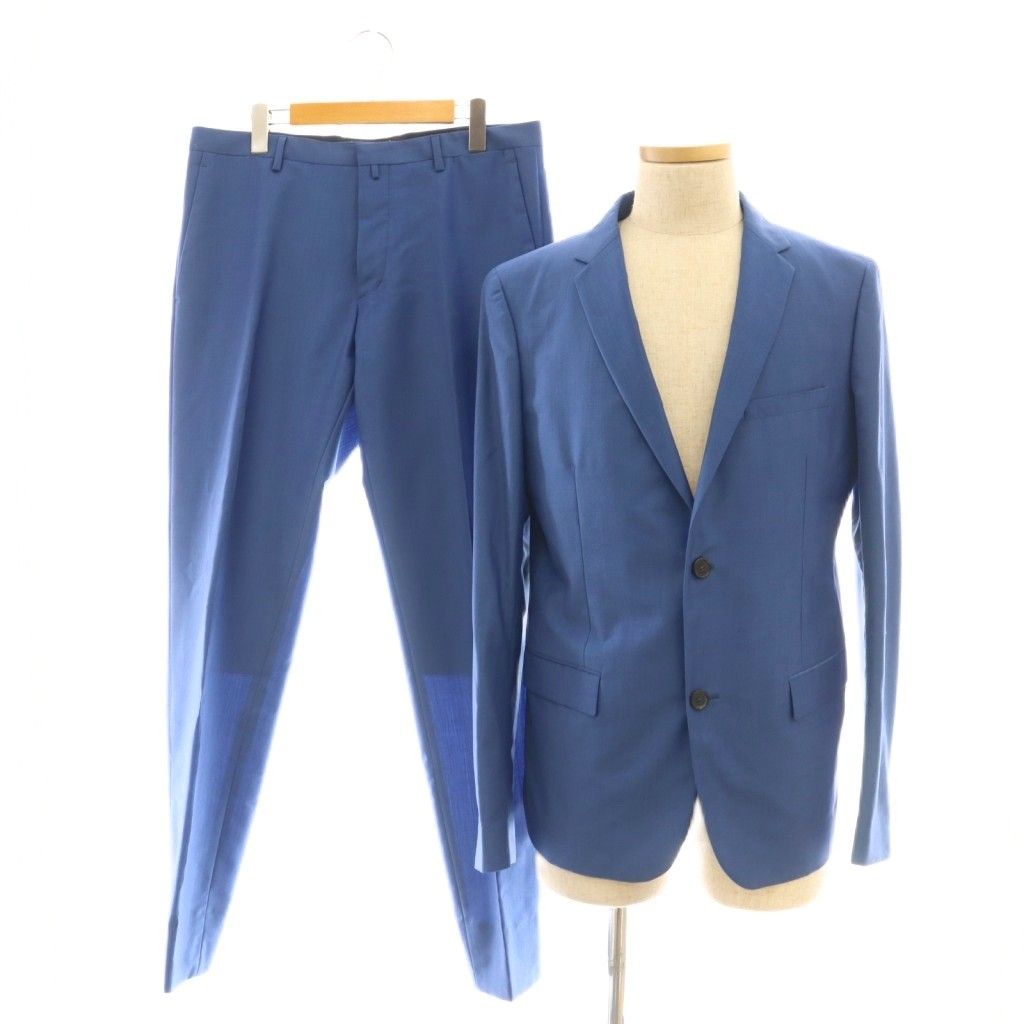 ジルサンダー JIL SANDER スーツ セットアップ テーラードジャケット パンツ 48 ブルー |DF OS