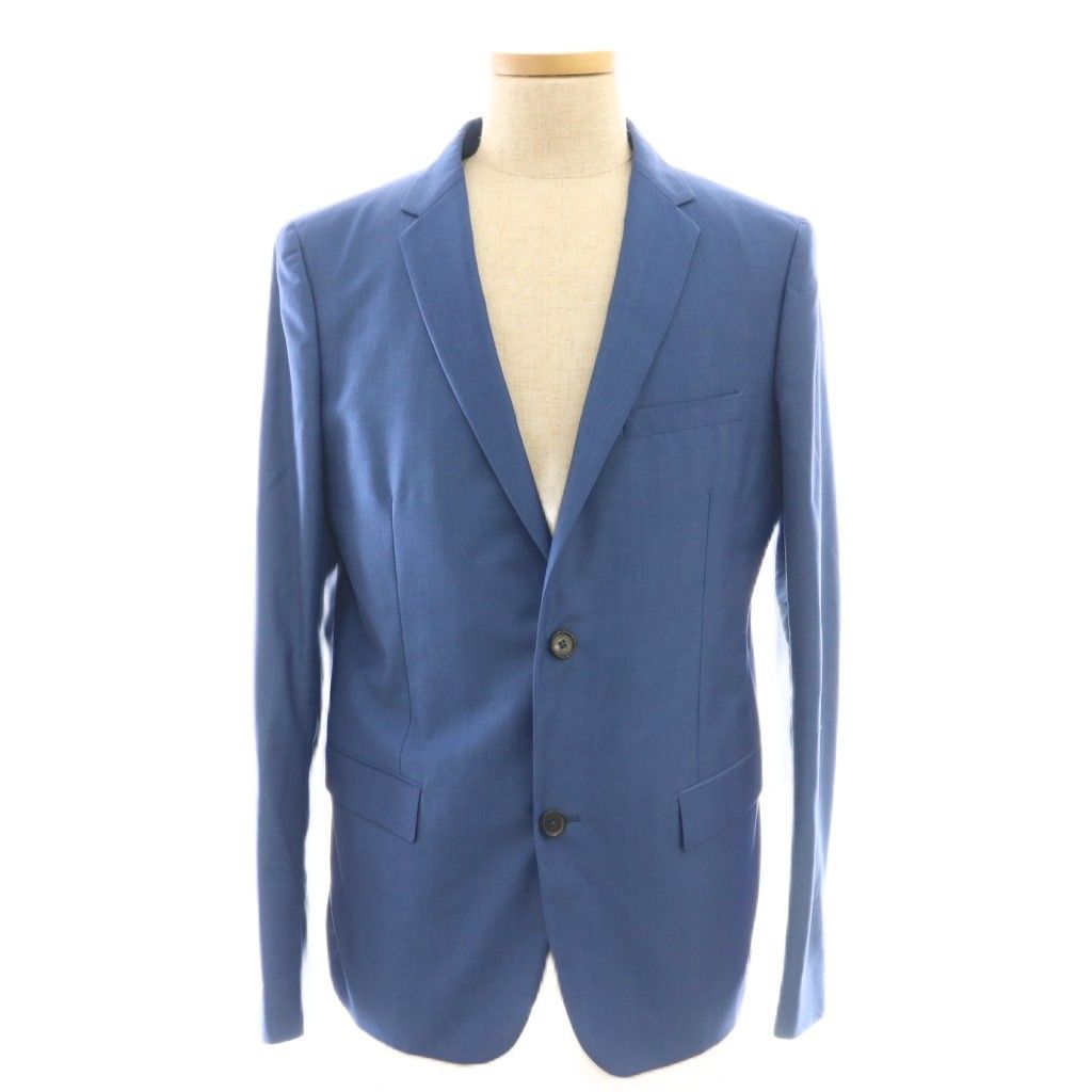 ジルサンダー JIL SANDER スーツ セットアップ テーラードジャケット パンツ 48 ブルー DF OS