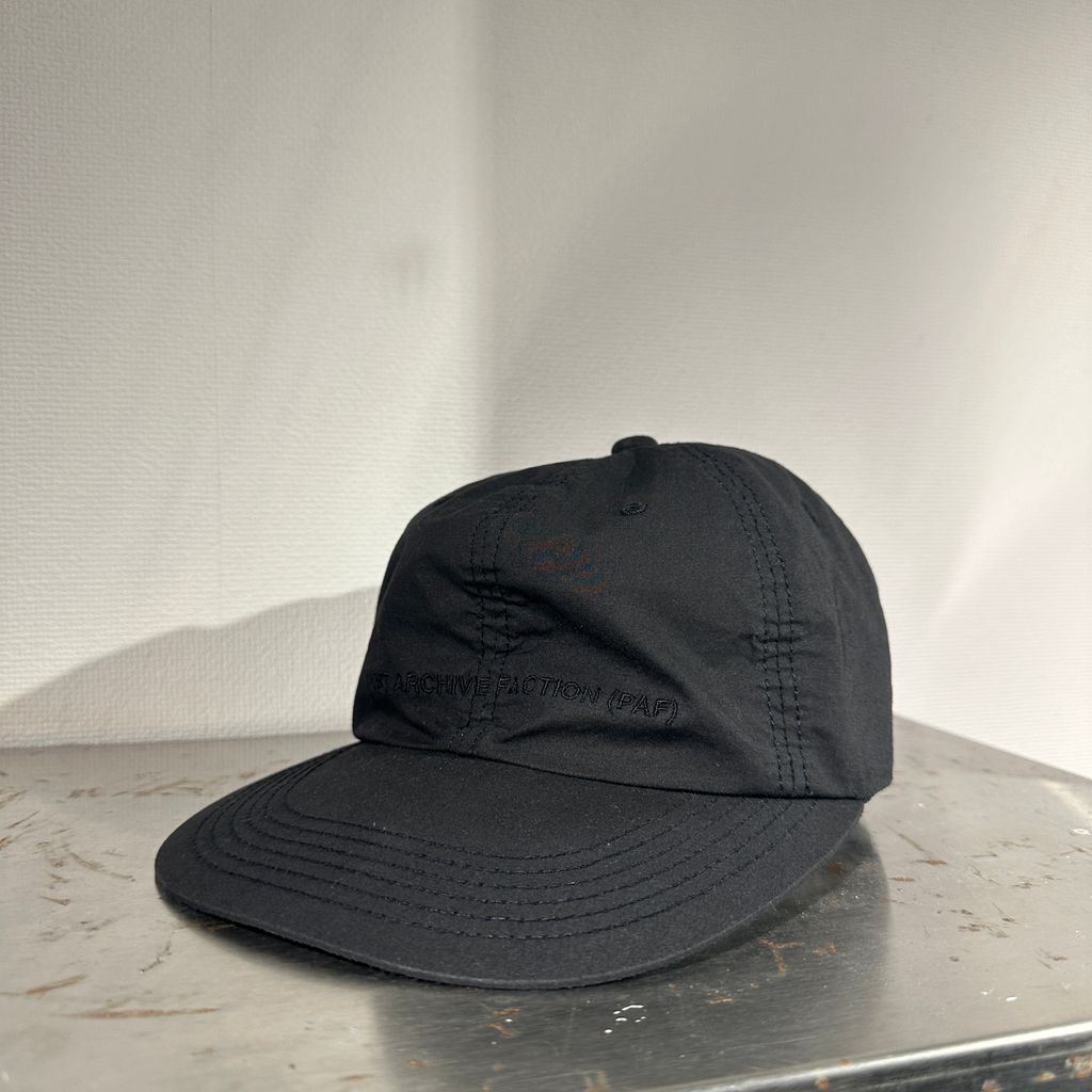 POST ARCHIVE FACTION ポストアーカイブファクション 25SS 8.0 LOGO CAP RIGHT ナイロンキャップ 帽子 ブラック 表参道A10