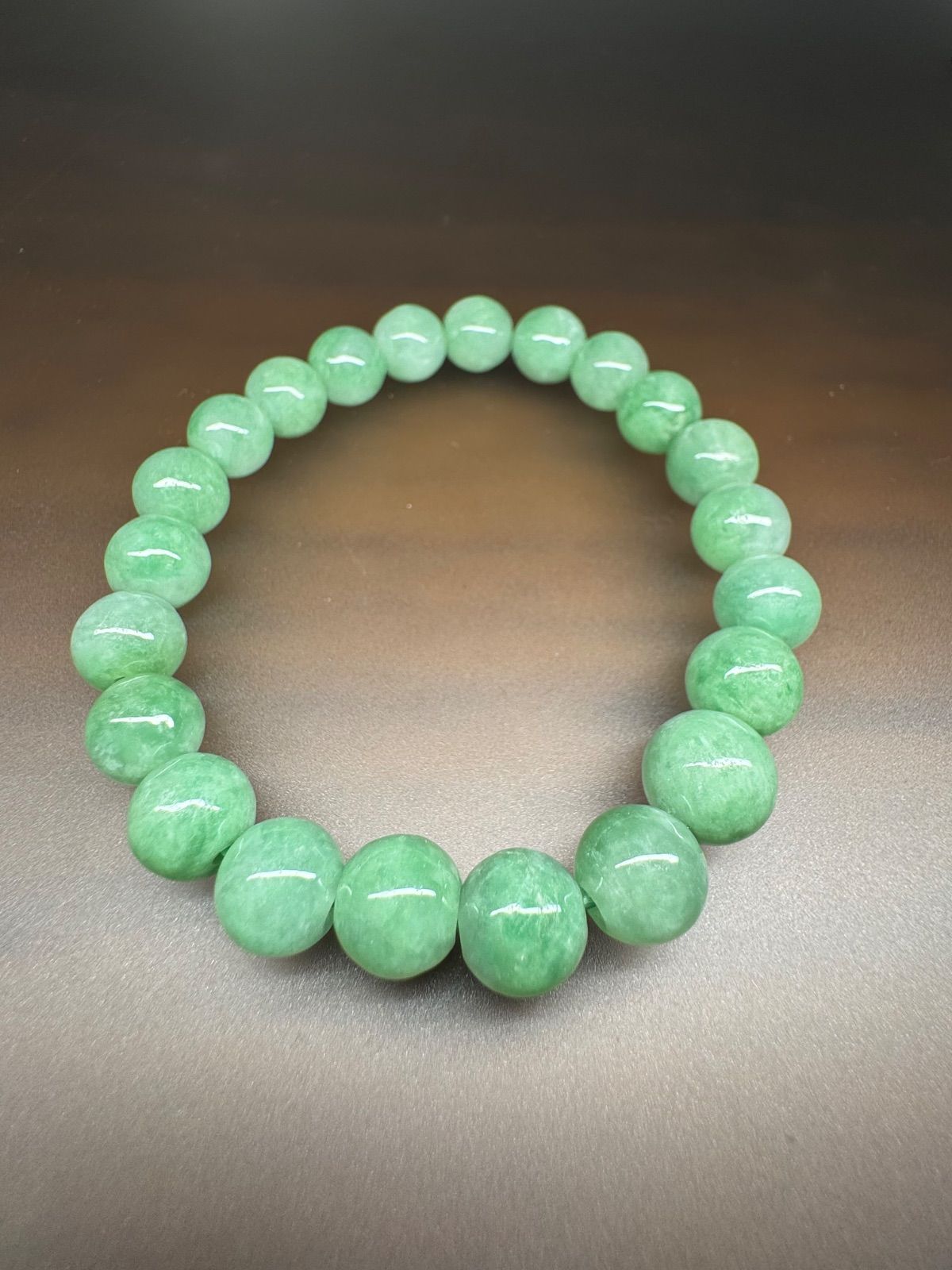 天然|未加工|未着色 SSS8.5〜9.8㎜ 翡翠 腕周り16.5㎝ A貨