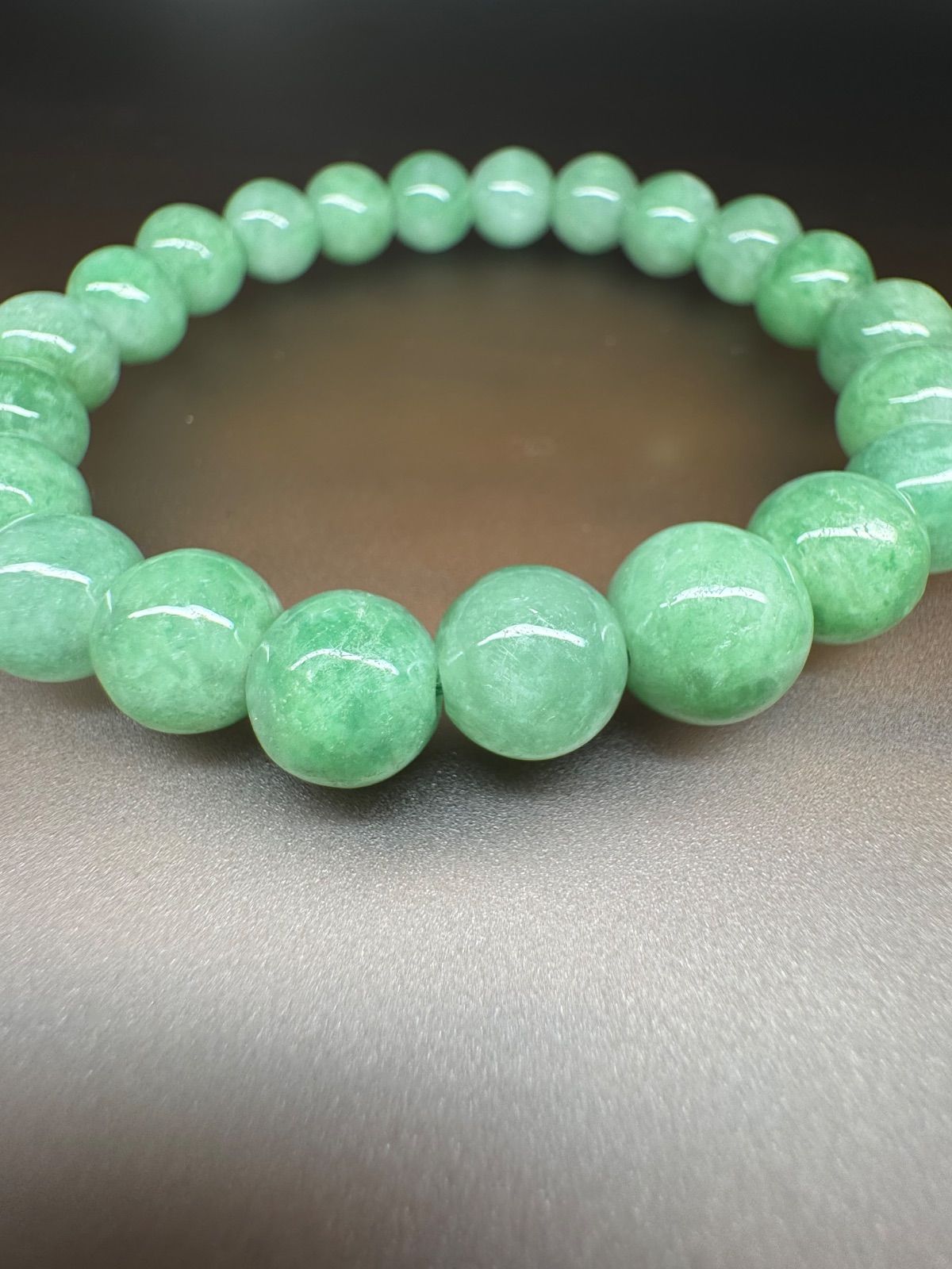 天然 未加工 未着色 SSS8.5〜9.8㎜ 翡翠 腕周り16.5㎝ A貨 NEXPOTALLINN_EU