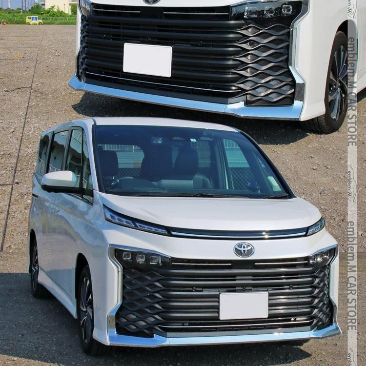 育児 送料無料 ヴォクシー90系 パーツ フロントグリルガーニッシュ 3P ドレスアップ カスタムパーツ HYBRID VOXY TOYOTA 多機能