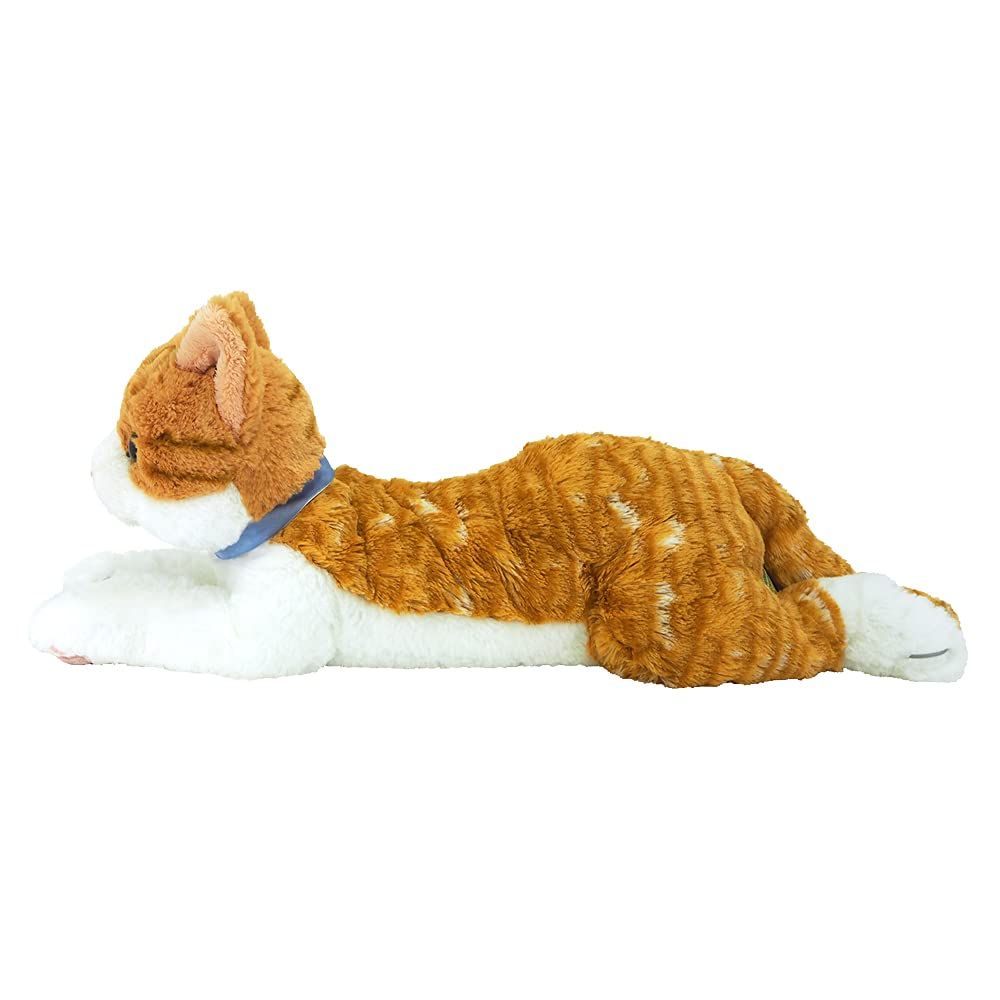 【迅速発送】サンレモン　ひざねこ チャシロ M　16×47×18cm　ぬいぐるみ　アニマル　かわいい　猫　ネコ　P-7802