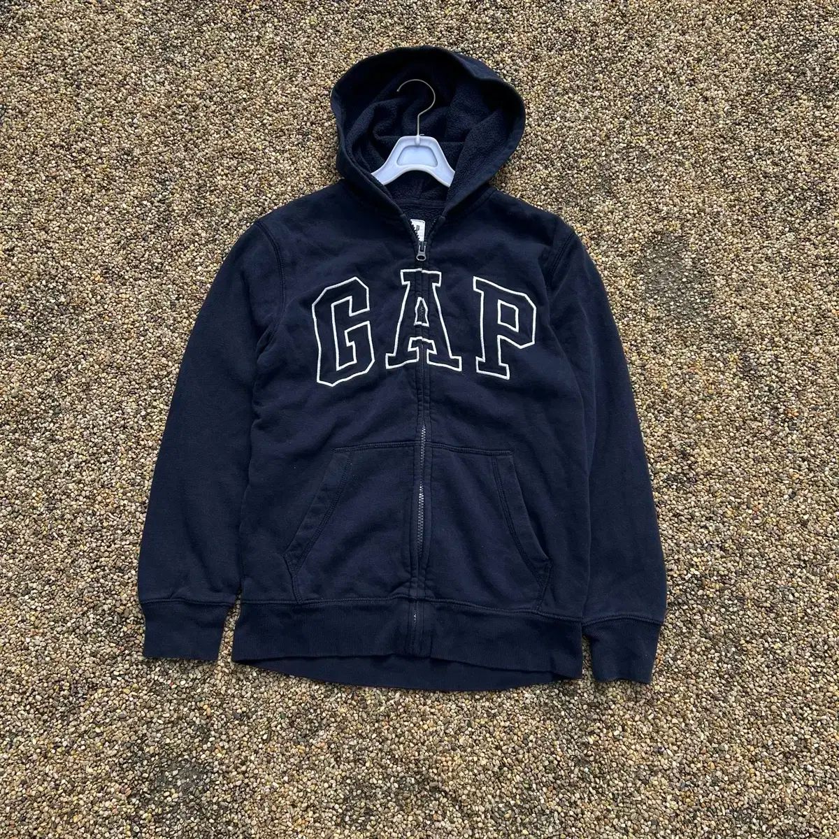 GAP 30thジップアップパーカー ネイビー S 30th アニバーサリー