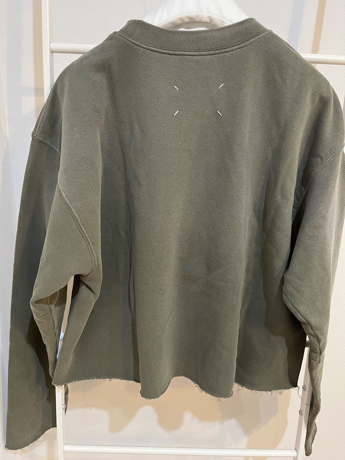 メゾン マルジェラ トレーナー スウェットシャツ 古着風ロゴ 新品 L