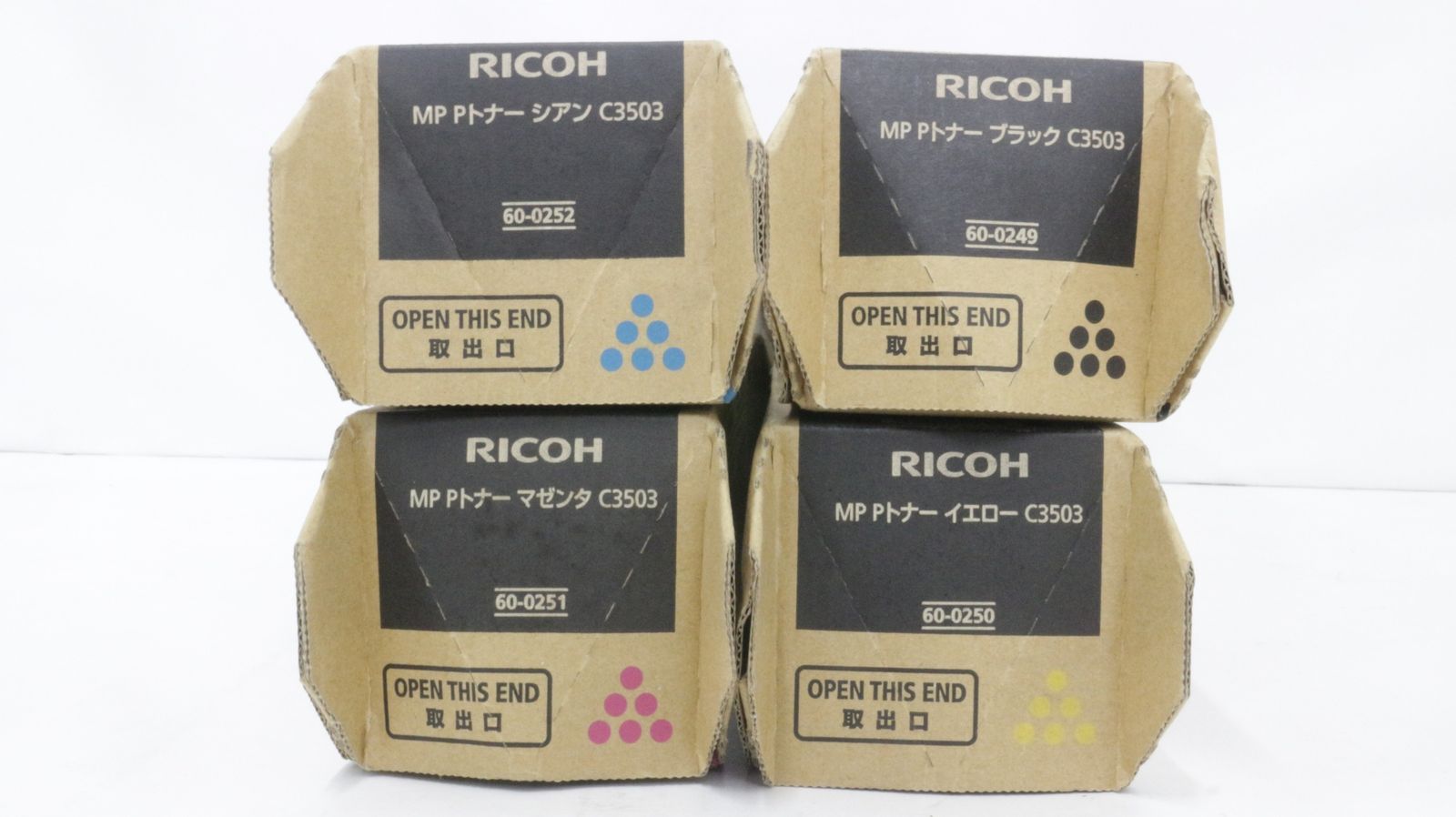 RICOH 純正 トナー C3503 4色 シアン マゼンタ イエロー ブラック リコー IT5F307TAKOO-D-F07.5-byebye
