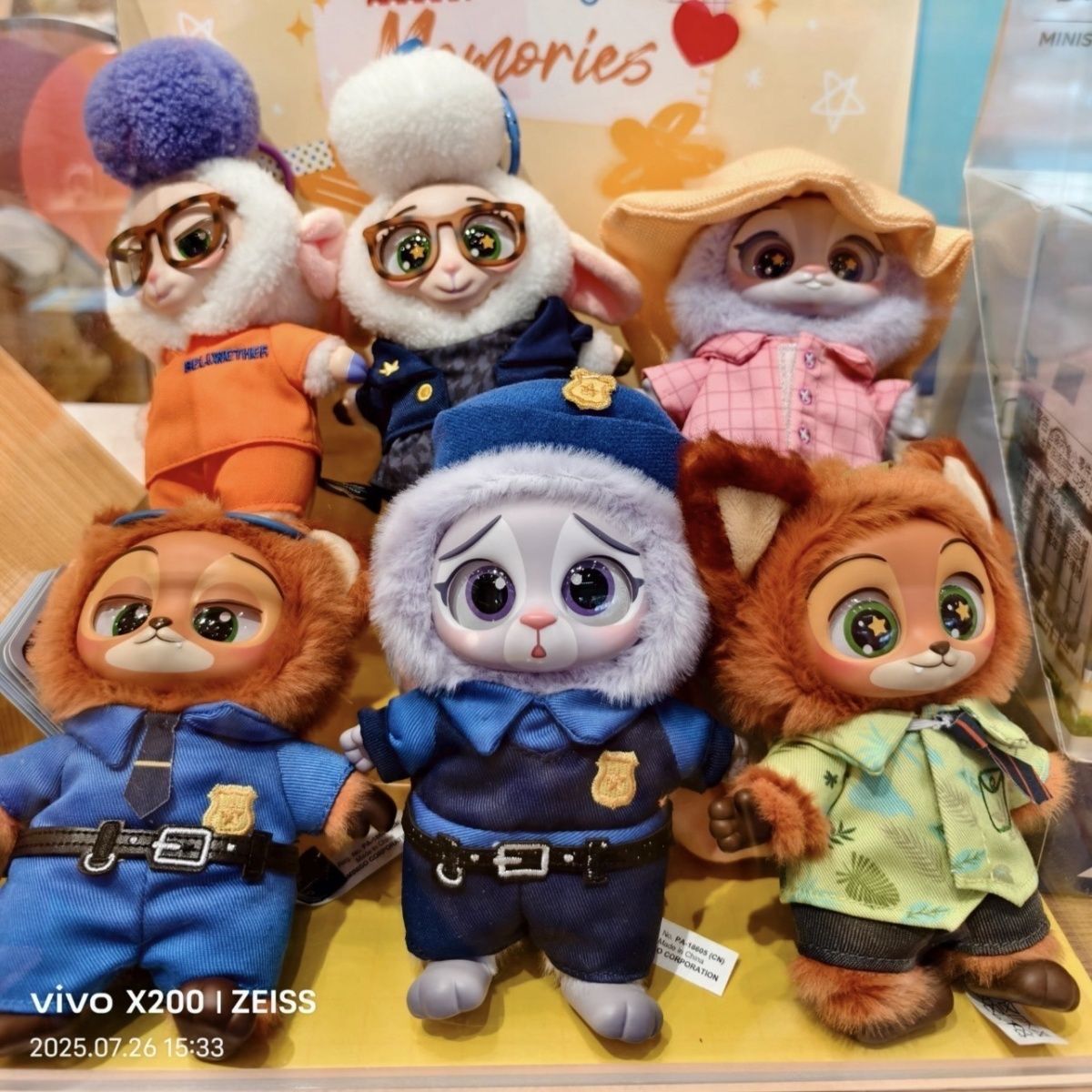 即納】Disney × MINISO ズートピアブラインドボックス フィギュア 全6