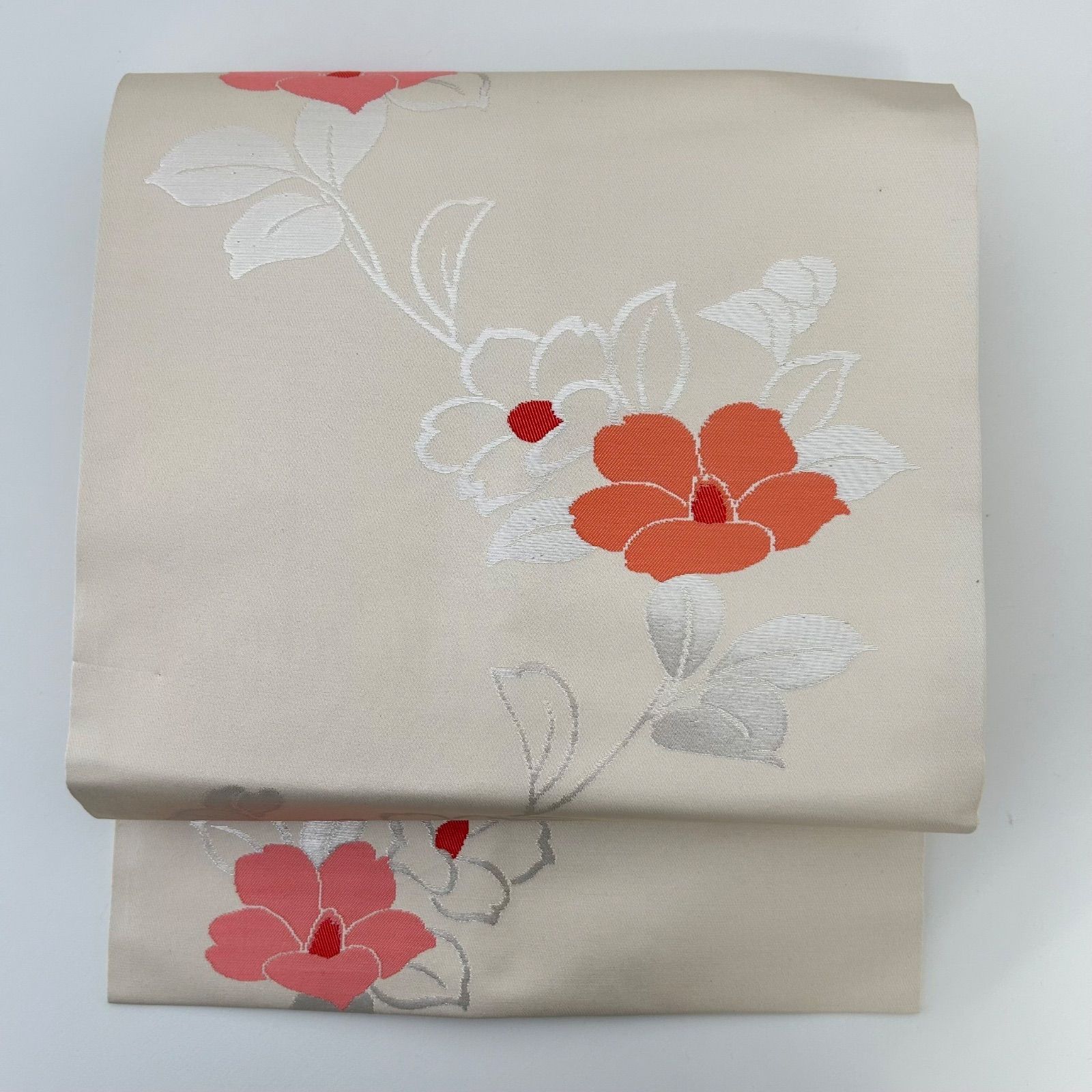 名古屋帯 正絹 上品な素敵な花 九寸 MA-508 - メルカリ