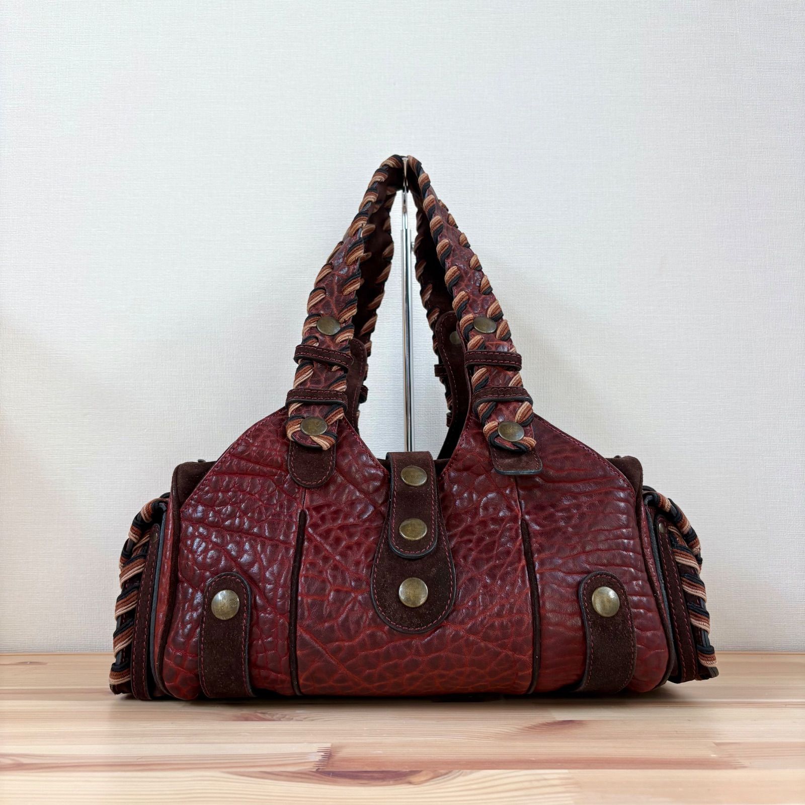 美品 Chlo Silverado Bag Bordeaux クロエ シルべラード レザー