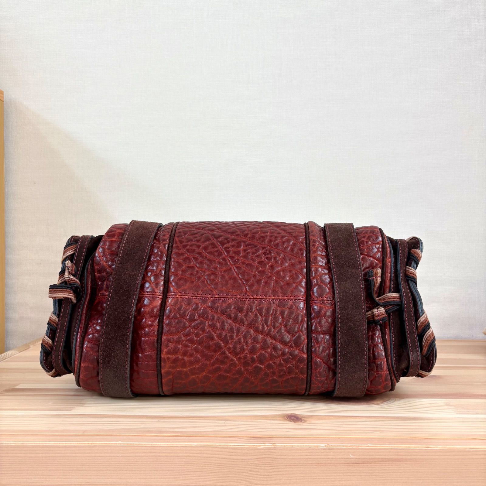 美品 Chlo Silverado Bag Bordeaux クロエ シルべラード レザー