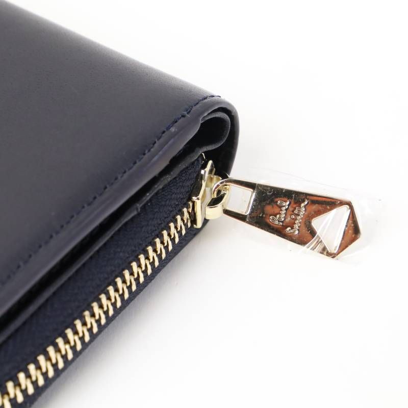 新品 Paul Smith ポールスミス ベジタン ラウンドジップ ミニ財布 二