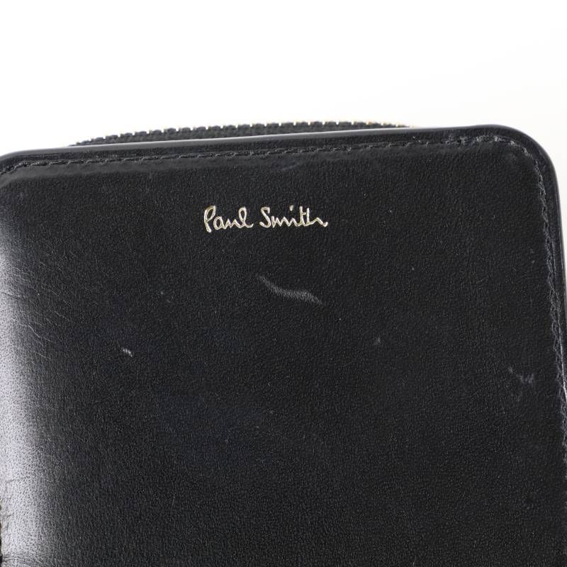 新品 Paul Smith ポールスミス ベジタン ラウンドジップ ミニ財布 二