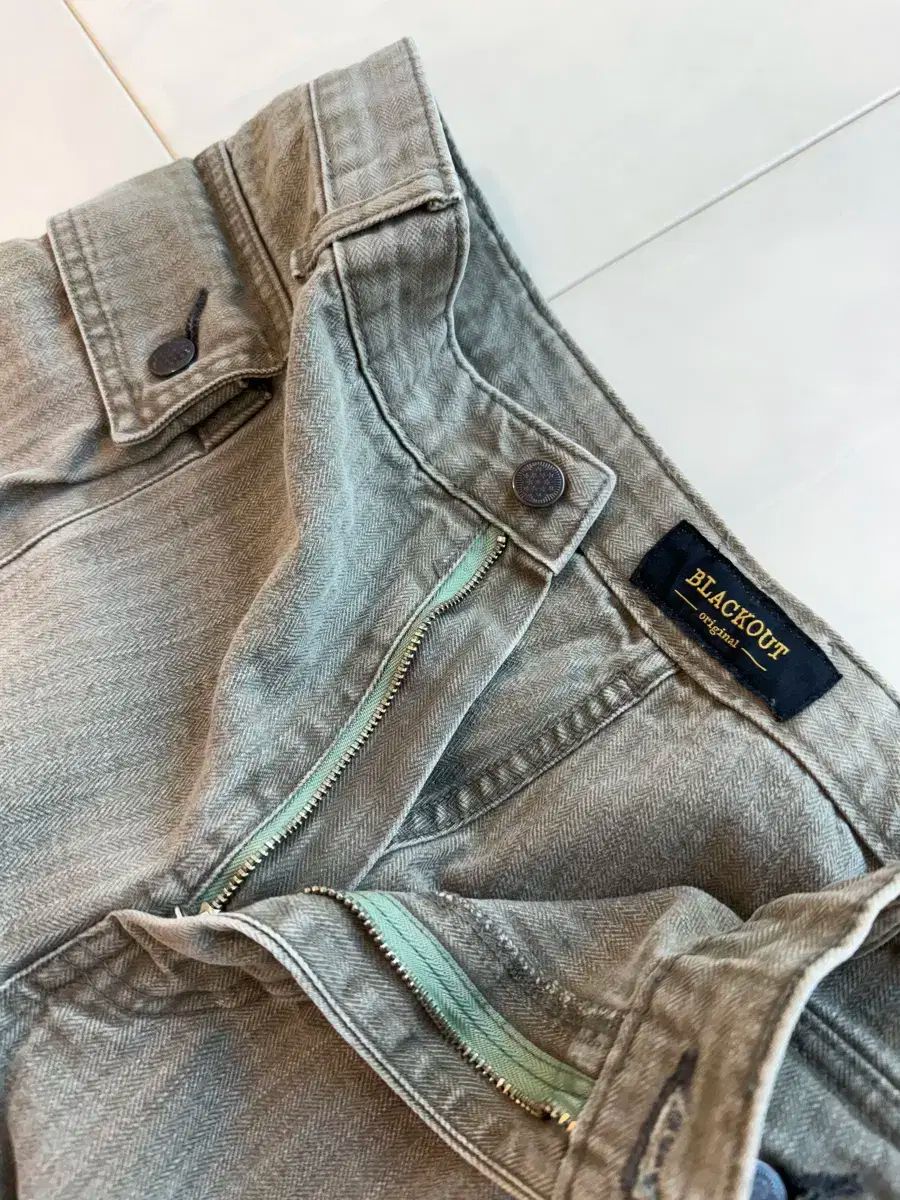 ブラックアウト B 44 ミリタリー HBT モンキーパンツ L