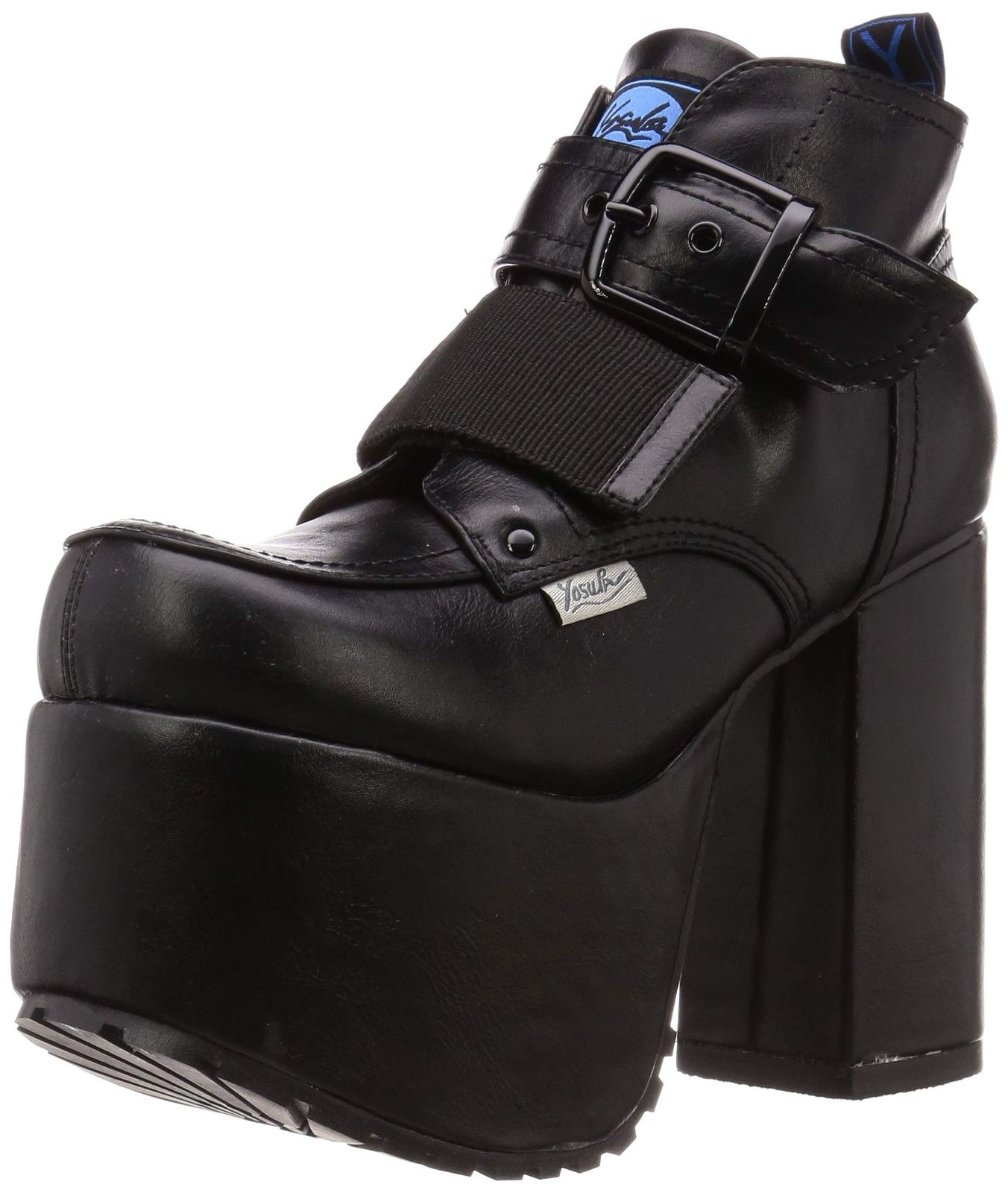 ヨースケ 厚底プラットフォームショートブーツ 2601007 レディース ブラック 24.5 cm