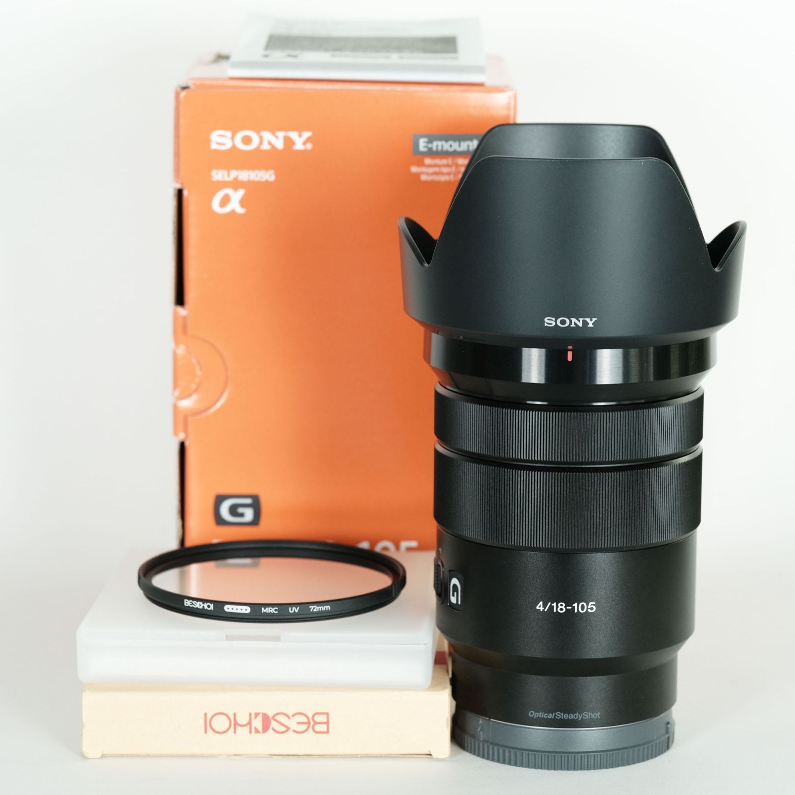 ｜フィルター付 SONY E PZ 18-105mm F4 G OSS SELP18105G ソニーEマウント