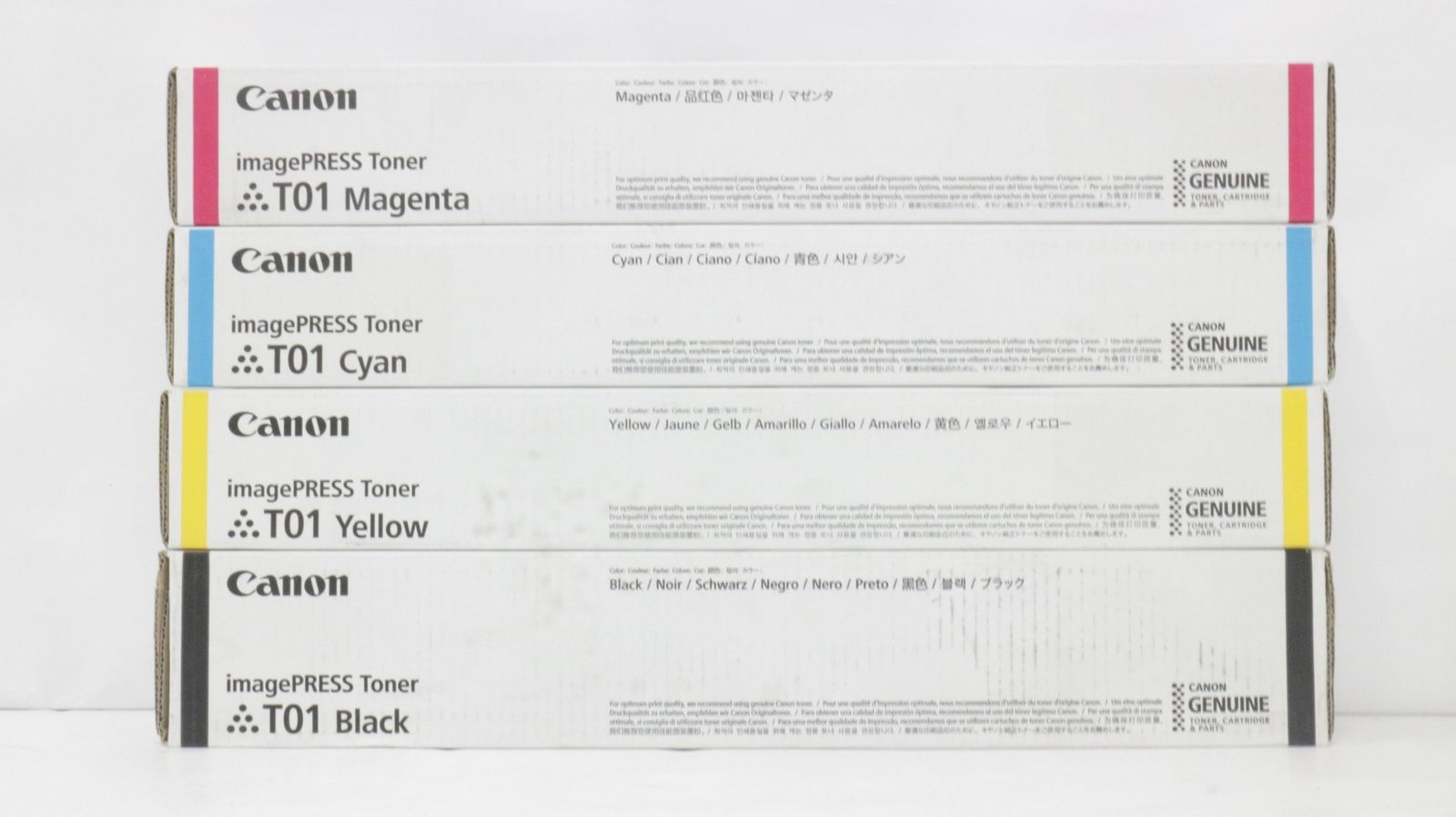 ♥ CANON 純正 トナー T01 4色 シアン マゼンタ イエロー ブラック キャノン IT3IAT3COKD8-D-F22-byebye