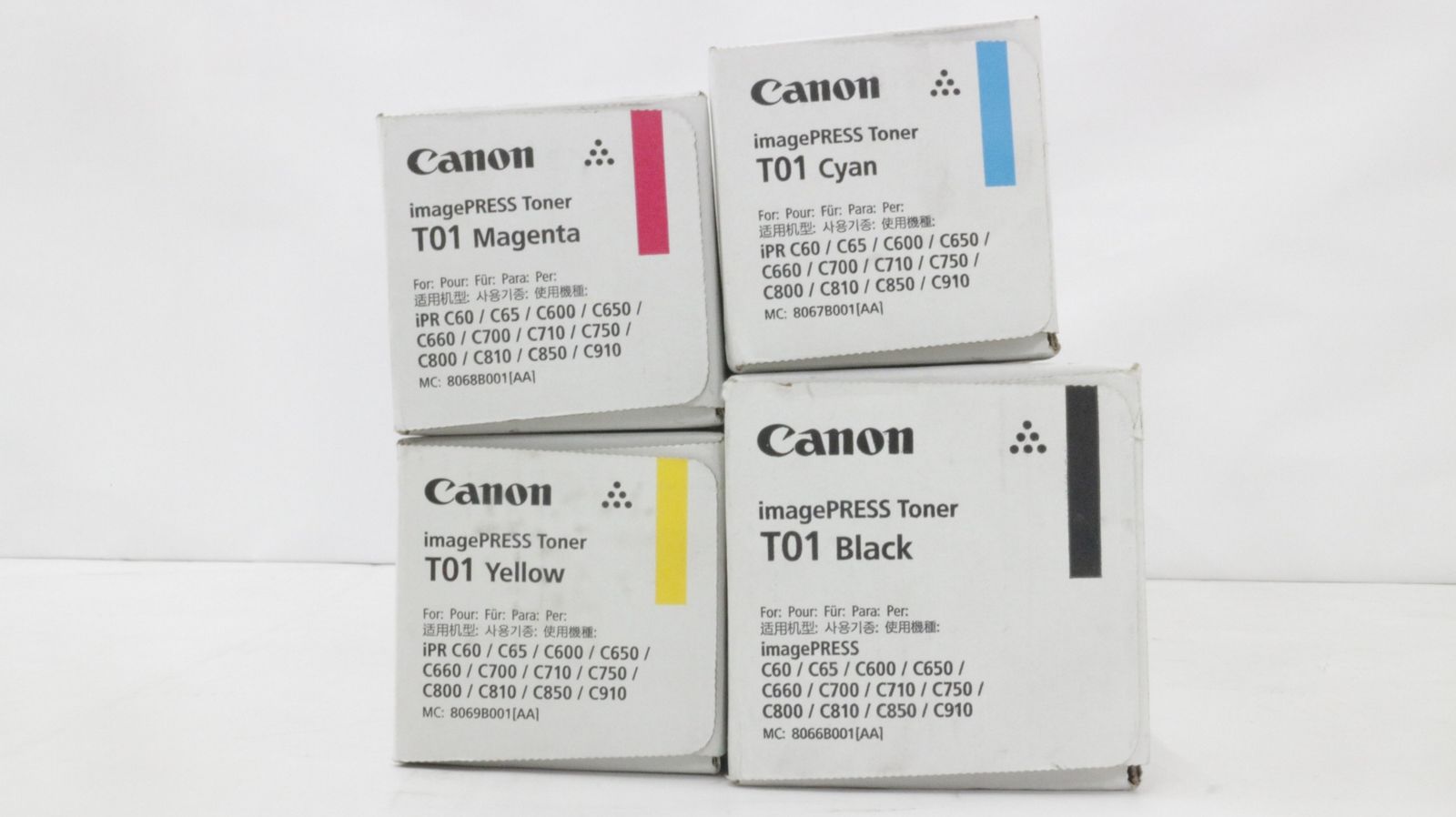CANON 純正 トナー T01 4色 シアン マゼンタ イエロー ブラック キャノン IT3IAT3COKD8-D-F22-byebye