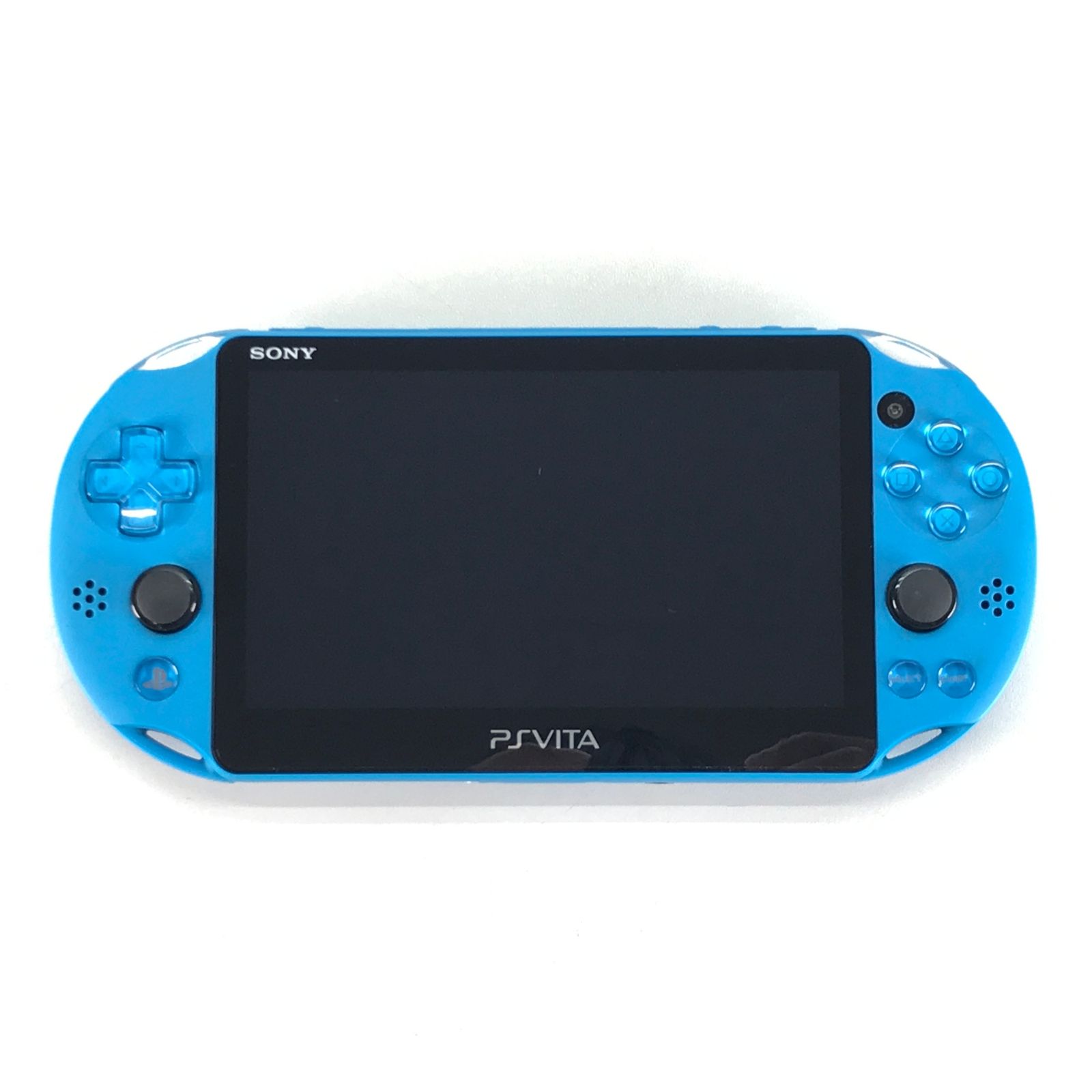 □SONY ゲーム機本体 PlayStation Vita本体 Wi-Fiモデル アクア ブルー PCH-2000 本体のみ