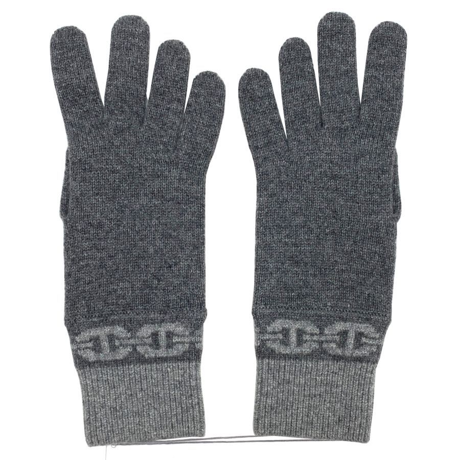 HERMES エルメス 手袋 ヘヴン CHARBON | FLANNELLE シャルボン | フランネ グレー ライトグレー プレゼント ギフト レディース 女性用 シェーヌダンクル ニット手袋 H232006GG1L WWW_SMP1DAWEKUDUS_SCH_ID
