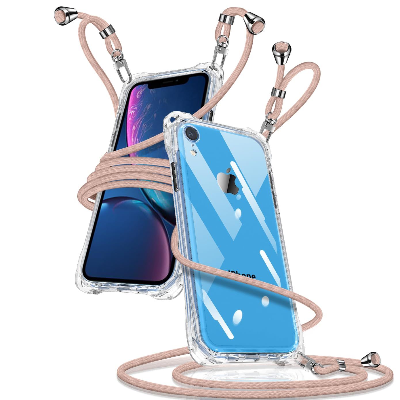 迅速発送】iPhone XR ケース クリア ショルダー iPhoneXR カバー