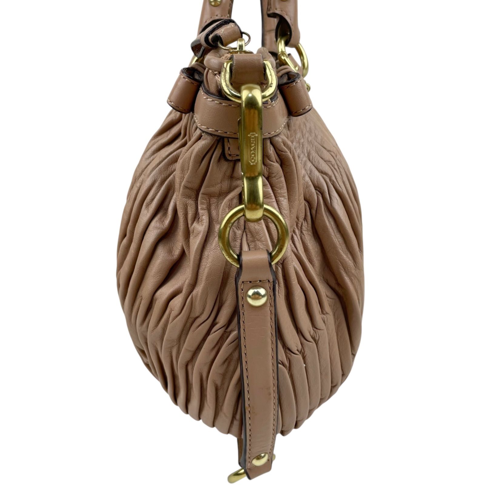 【使用僅か】コーチ COACH 極美品 マディソン ギャザード シグネチャー 2WAY ショルダーバッグ レディース COACH コーチ マディソン ギャザード シグネチャー ソフィア