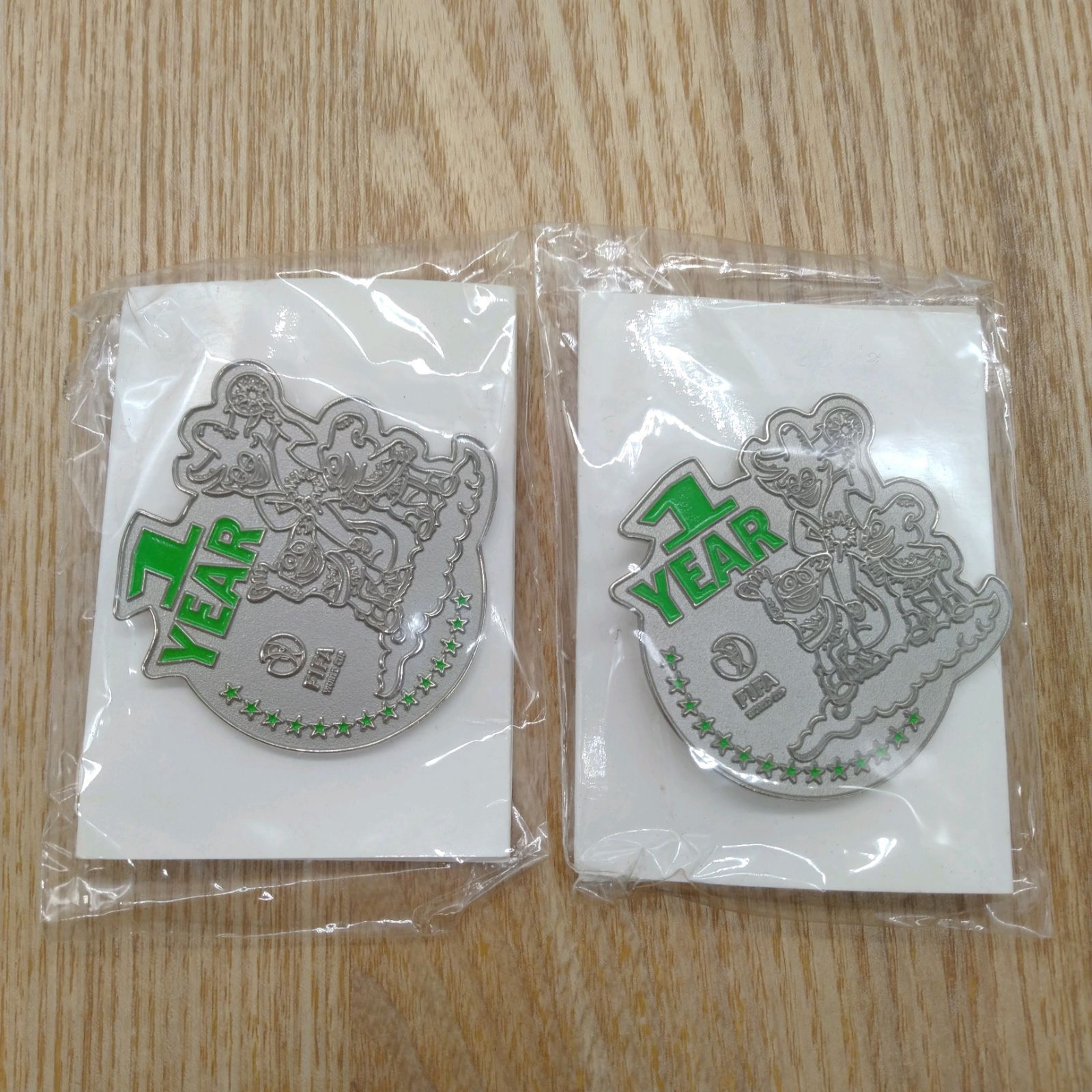 未使用】2002年 日韓ワールドカップ カウントダウンピンズ ピンバッジ