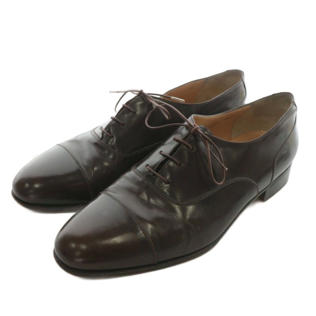サルヴァトーレフェラガモ Salvatore Ferragamo ビジネスシューズ ドレス 革靴 レザー ストレートチップ 8.5 26.5cm 茶色 ブラウン |XZ GY11