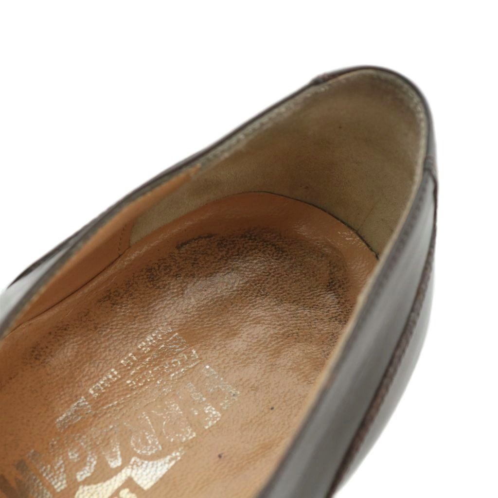  サルヴァトーレフェラガモ Salvatore Ferragamo ビジネスシューズ ドレス 革靴 レザー ストレートチップ 8.5 26.5 cm 茶色 ブラウン XZ GY 11 ドレス ビジネスシューズ ブーツ 革靴